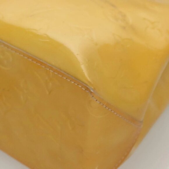 LOUIS VUITTON Monogram Vernis Reade PM Hand Bag Beige M91334 LV Auth ti3294 - Picture 4 of 16